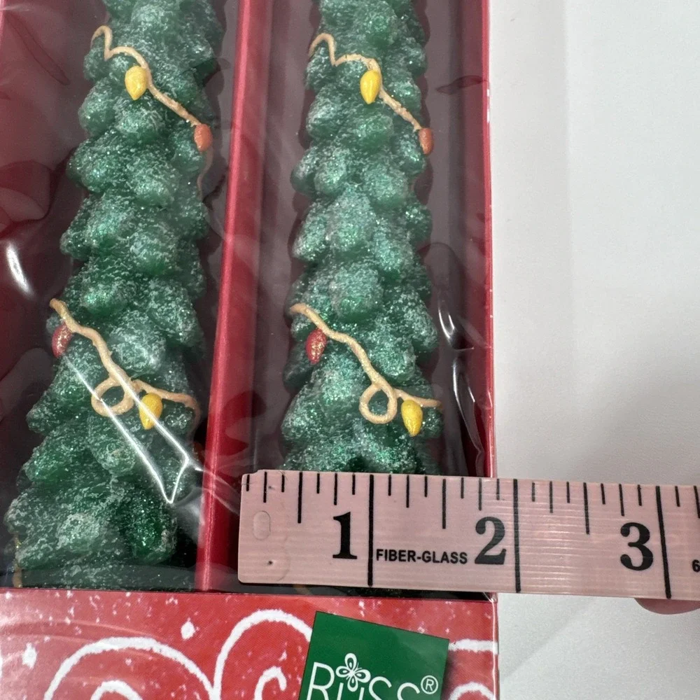 Russ‎ Snowy Days Christmas Tree Candles Vintage  10